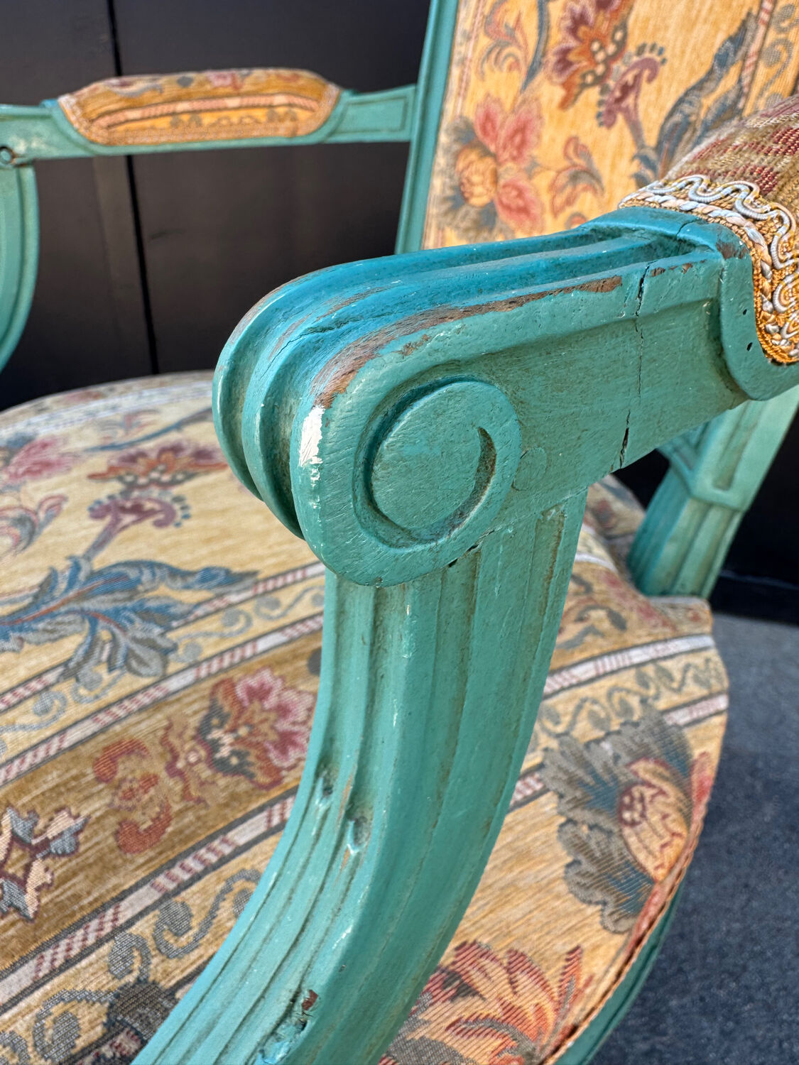 Louis XVI convertible armchair