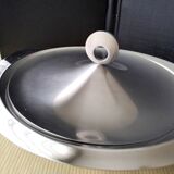 Légumier en acier inoxydable satiné  Années 70