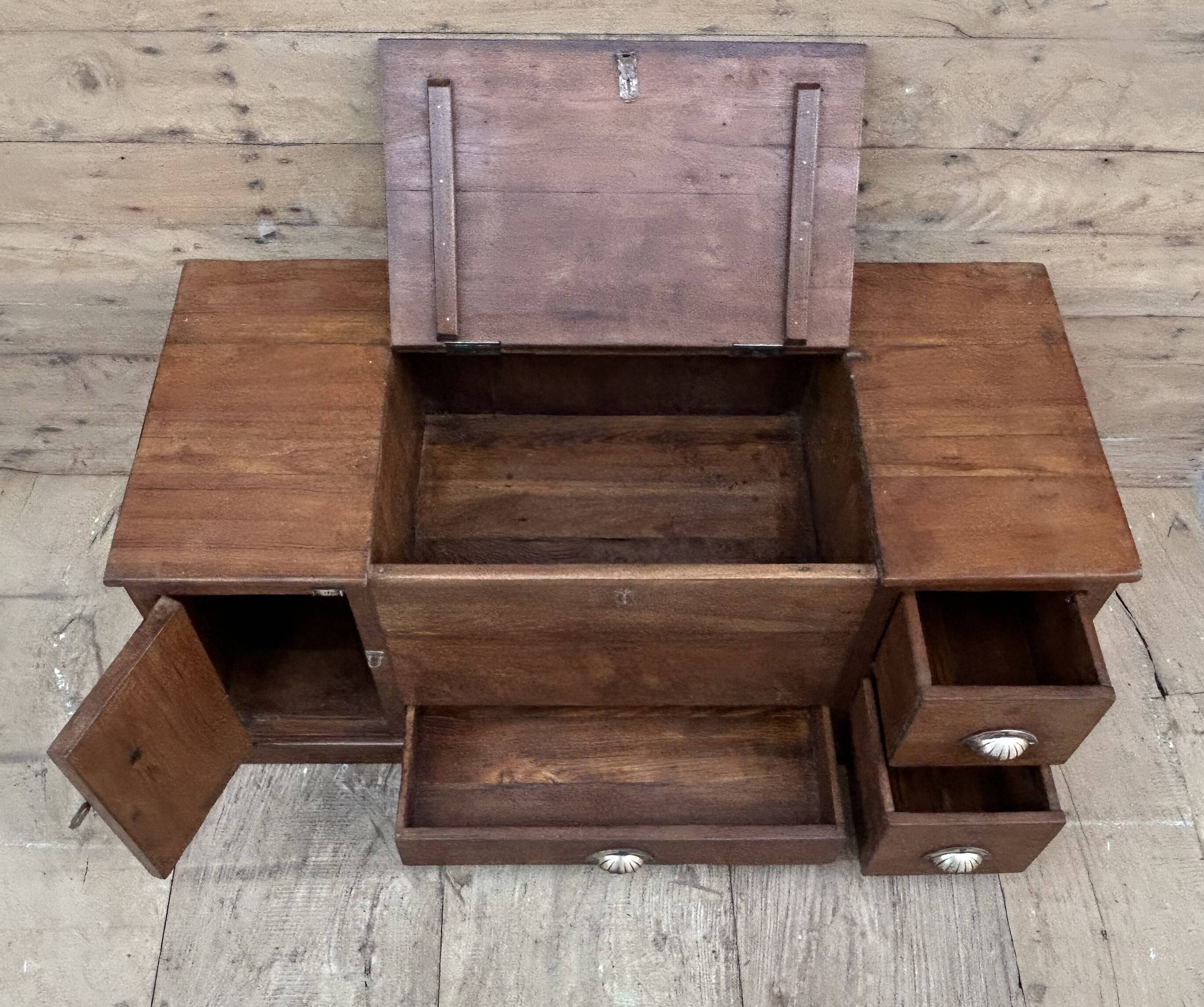 bench - teak safe from Burma