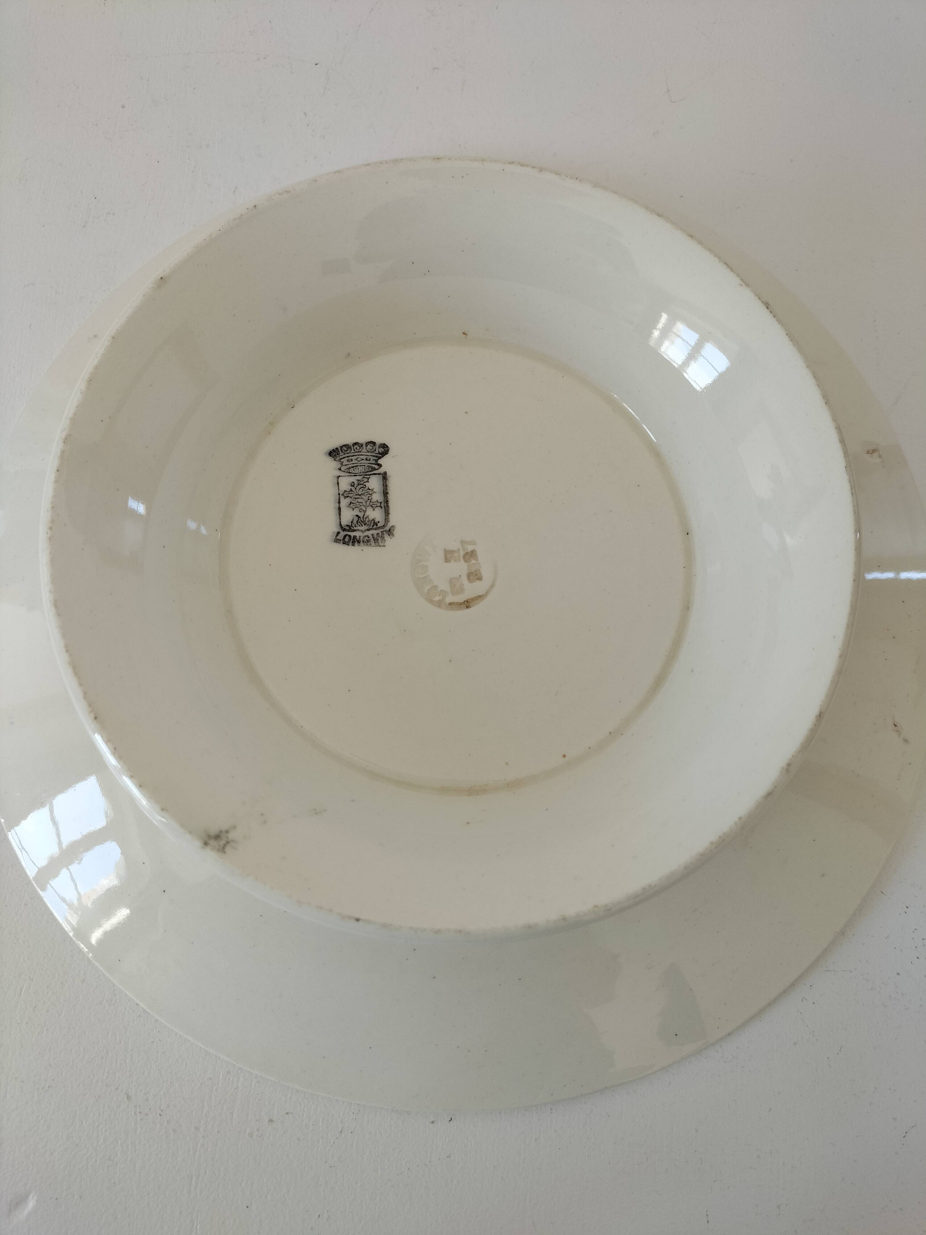 Longwy art deco piedouche dish