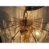 Italian Contemporary Mazzega Style Murano Glass “Saddle” Sputnik Chandelier