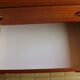 Teak veneer chest of drawers