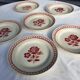 Set 6 plates Gien France Claire