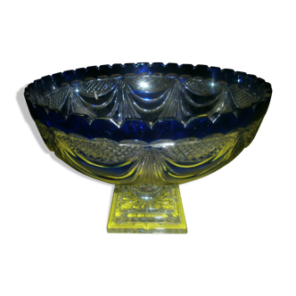 Cobalt blue Lorraine crystal cup