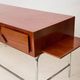 Mahogany and chrome metal desk, Italian manufacture, Italy, 1960s