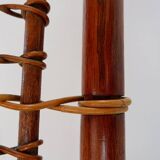 "Winter Garden" High back Wood and wicker chair