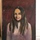 Vintage oil portrait
