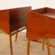 Ensemble de tables de chevet vintage danoises | Teck et chêne | Vintage