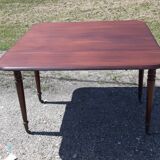 Mahogany shuttered table, flaps and 1 drawer