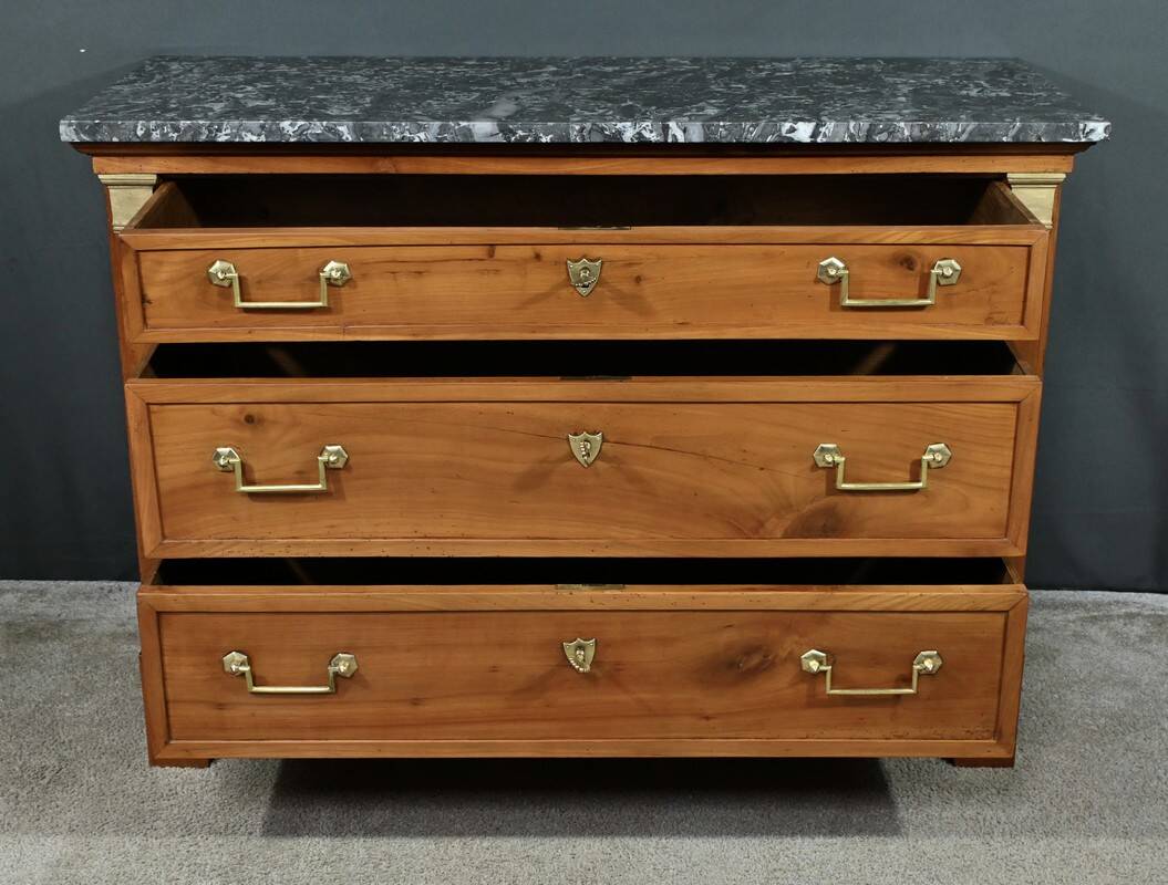 Small Cherrywood Chest of Drawers, Directoire Period – Early 19th Century