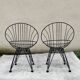 Paire de fauteuils Cees Braakman Combex Wire Pastoe