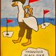 Original poster "Trouville Beach Golf" Raymond Savignac 42x62cm 2001
