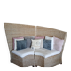 Wicker decorative armchair
