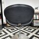 Fauteuil Tulip Pierre Paulin Artifort cuir noir