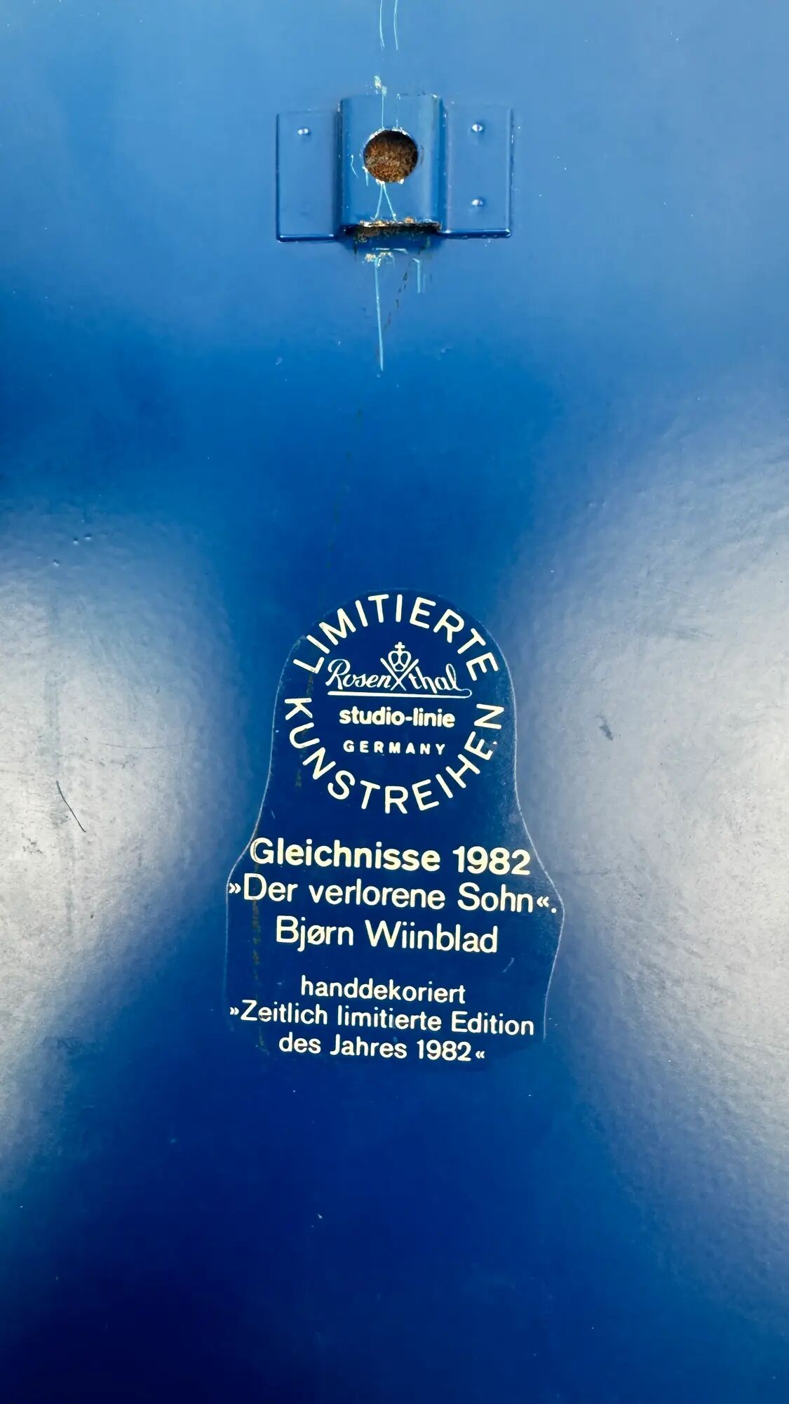 Bjørn Wiinblad for Rosenthal Studio-Line, wall plaque Parables 1982