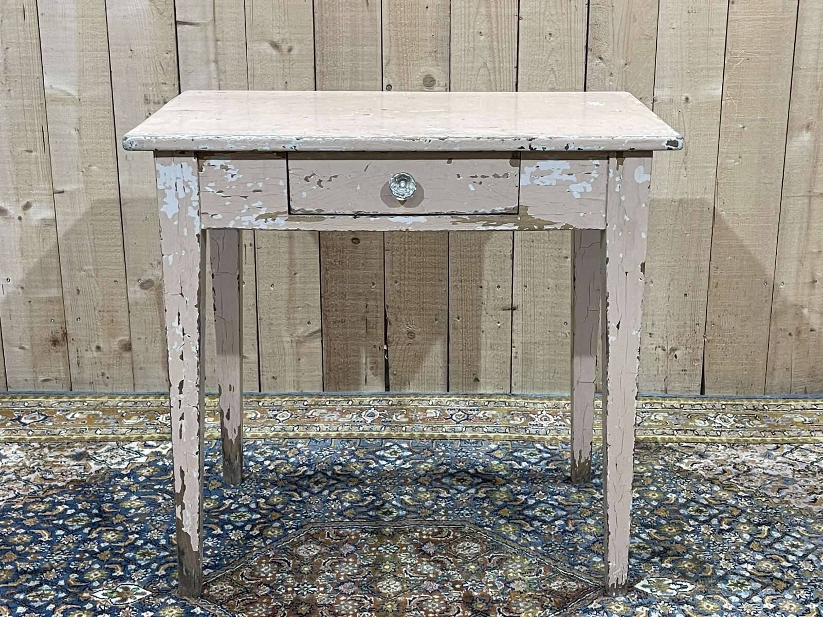 Beech desk table from the 1950s