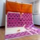 Tapis style Azilal violet - tapis coloré - tapis marocain fait main - 286x210 cm