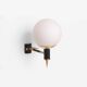 Maison Arlus Manner Wall Lights vintage retro sconces Brass Glass
