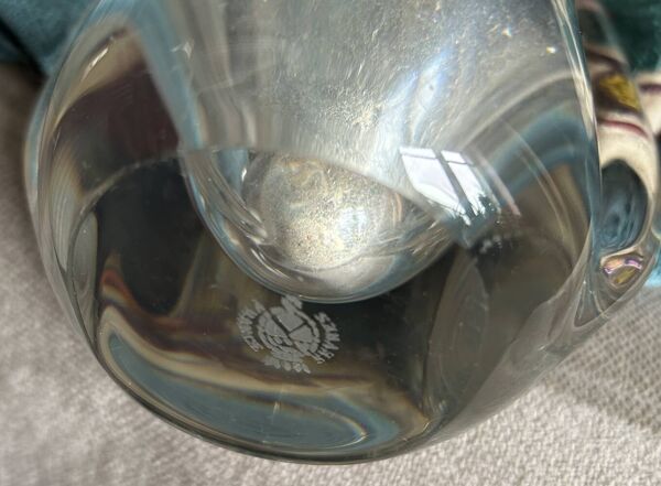 Grand vase en cristal sculptural de Sèvres, France, années 70, 51 cm