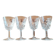 Set of 4 Harlequin Crystal Stemmed Glasses