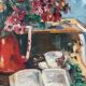 Afternoon bouquet, still life, oil on canvas signed