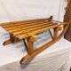 Vintage wooden and metal sled - 75 cm