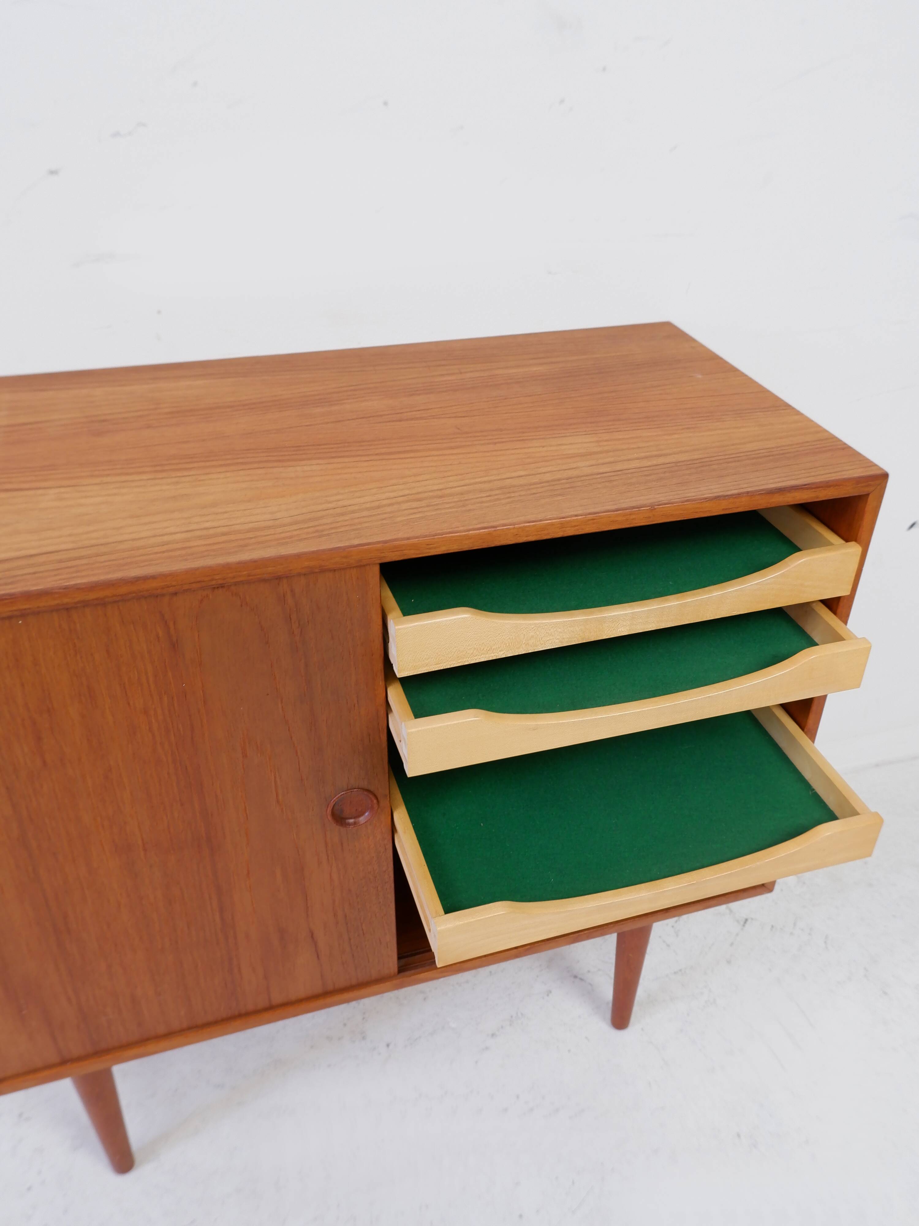 Danish sliding door cabinet by Kai Kristiansen, 1960s