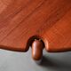 Solid wood coffee table, organic Scandinavian design, vintage retro 80s.