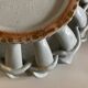 Woven basket in glazed earthenware centerpiece 1960 Provence