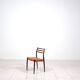 Set of 6 Niels Moller „Model 78“ rosewood dining chairs with cognac leather