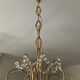 Waterfall chandelier in gilded bronze and crystal tassels