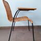 Rattan armchair, metal structure, Germany, 70s