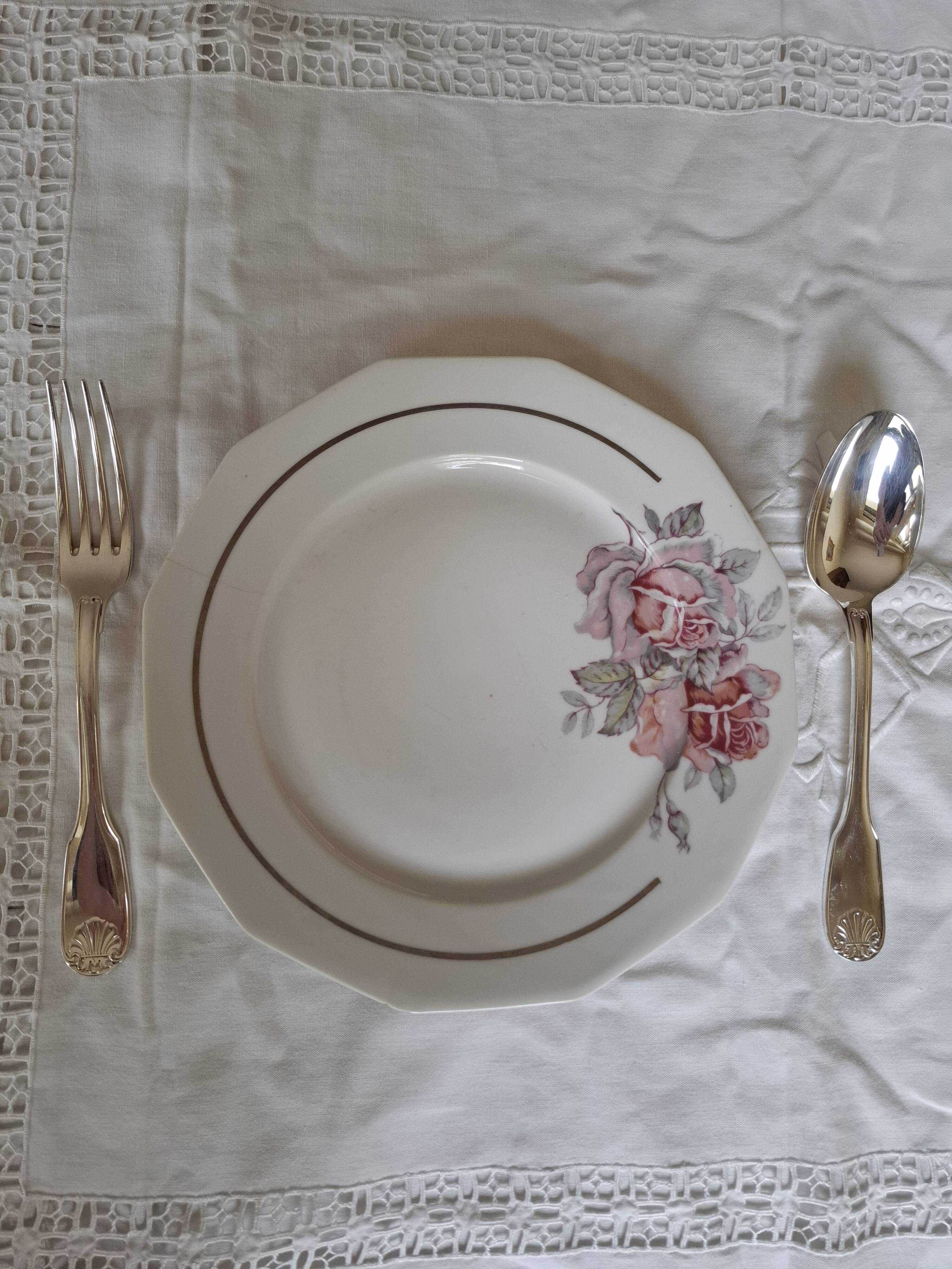 Christofle Alfenide silver cutlery, Coquille/Vendôme model, x6 or 12