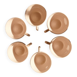 Set of 6 Saint Amand Art Deco cups