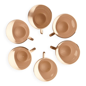Set of 6 Saint Amand Art Deco cups