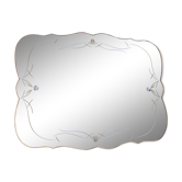 Miroir années 40 art déco - 66x50cm