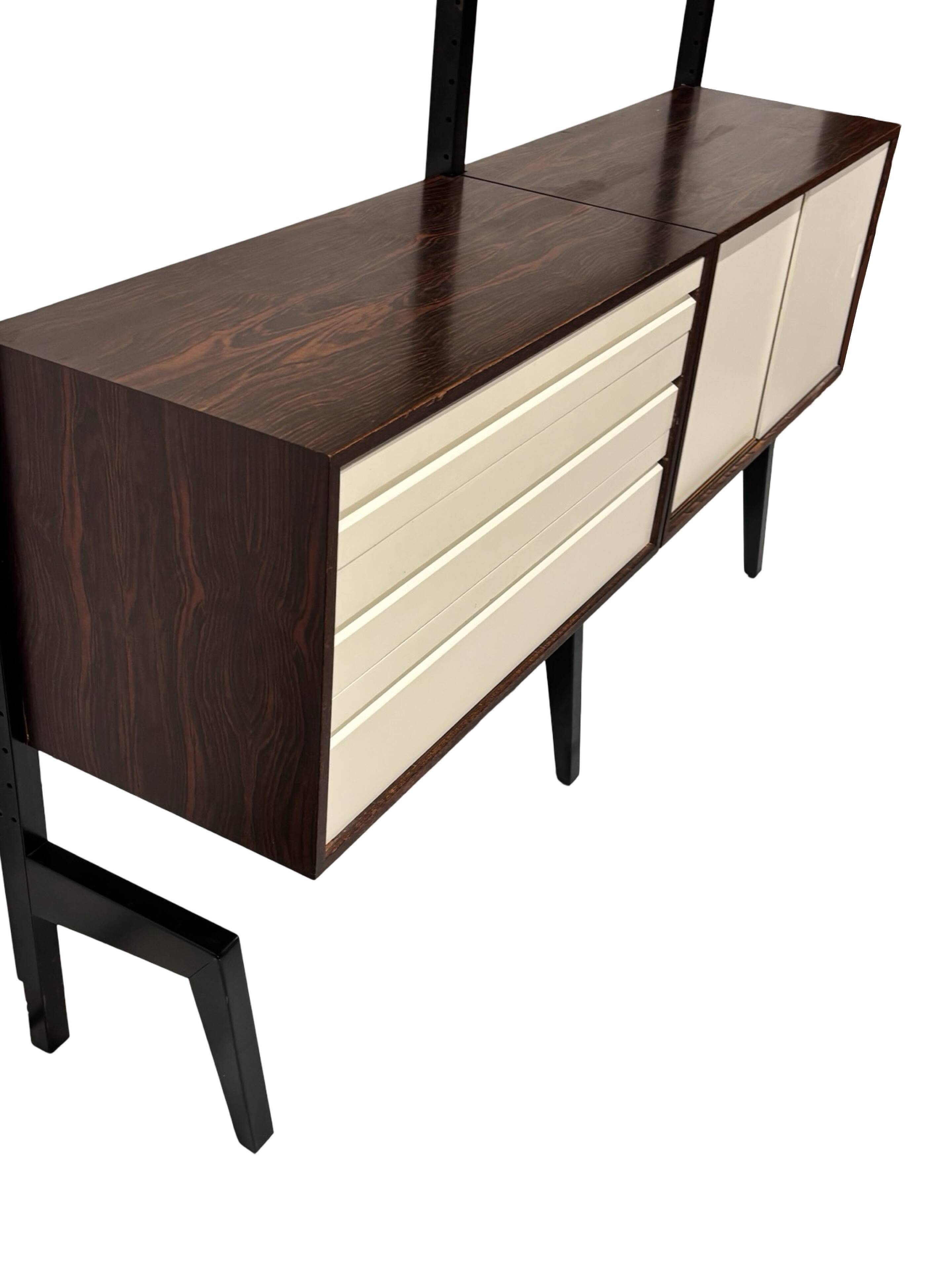 Vintage Poul Cadovius Royal System Wall System Freestanding
