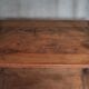 Napoleon III spool shelf, floor-standing shelf with brass tips.