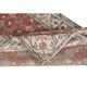Vintage Handmade Turkish Red Wool Accent Rug with Floral Design for Home and Office Decor