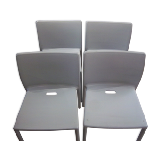 Set of 4 chairs thermo formed Jasper Morrison "Air Chair" Italy Seventies