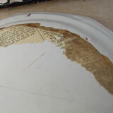 Old faience plate of Moustiers
