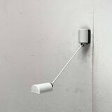 Classic white wall lamp Daphinette Italian vintage by Tommaso Cimini for Lumina, 1980s.