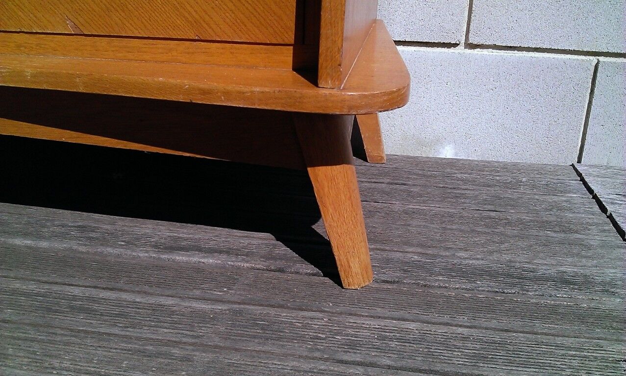 1950 blond oak buffet