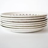 7 vintage ceramic plates, Biltons Staffordshire Ironstone 1970 England