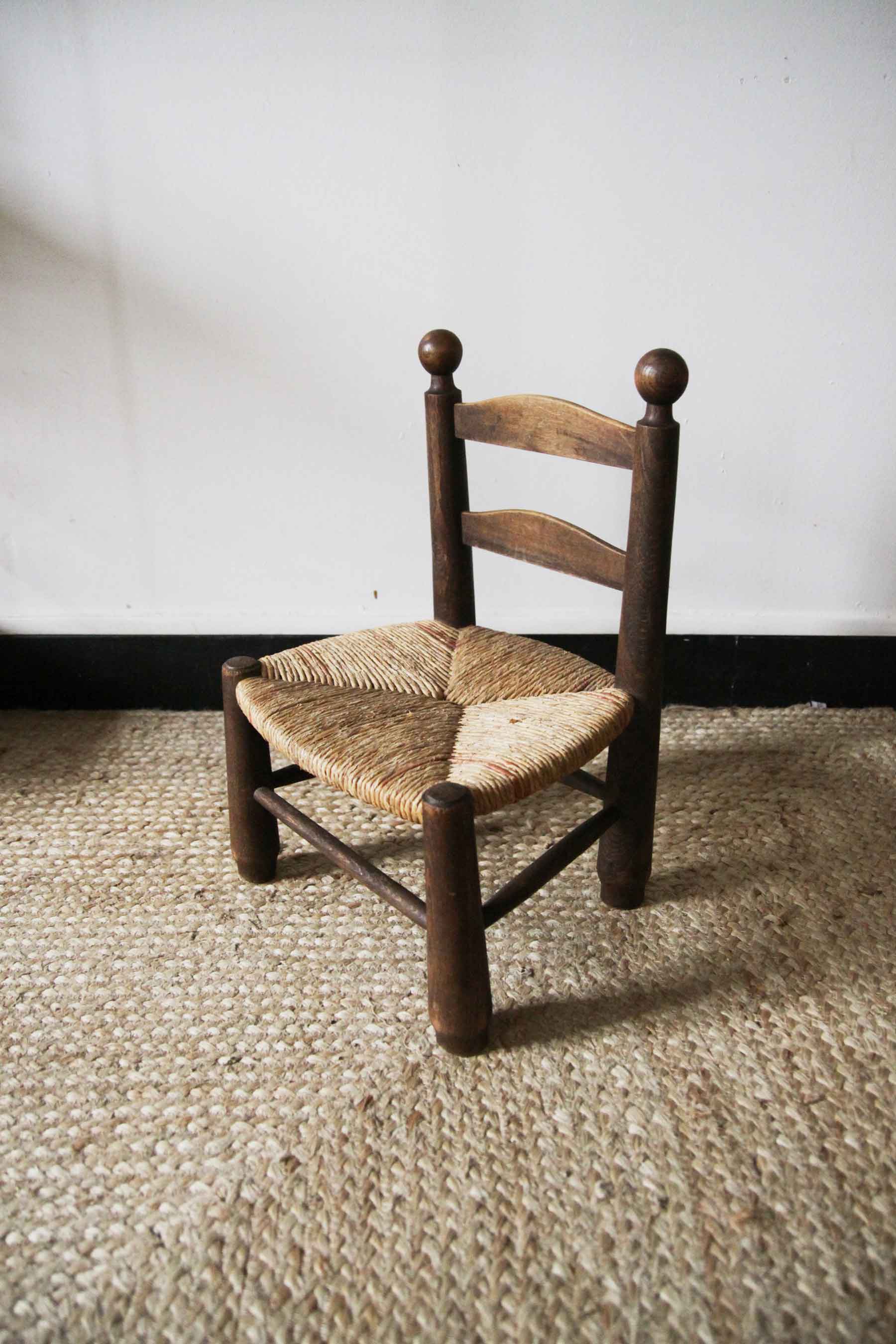 Children's straw chair