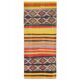 1970s Vintage Turkish Oushak Handmade Wool Cotton Orange Runner Rug 136x327