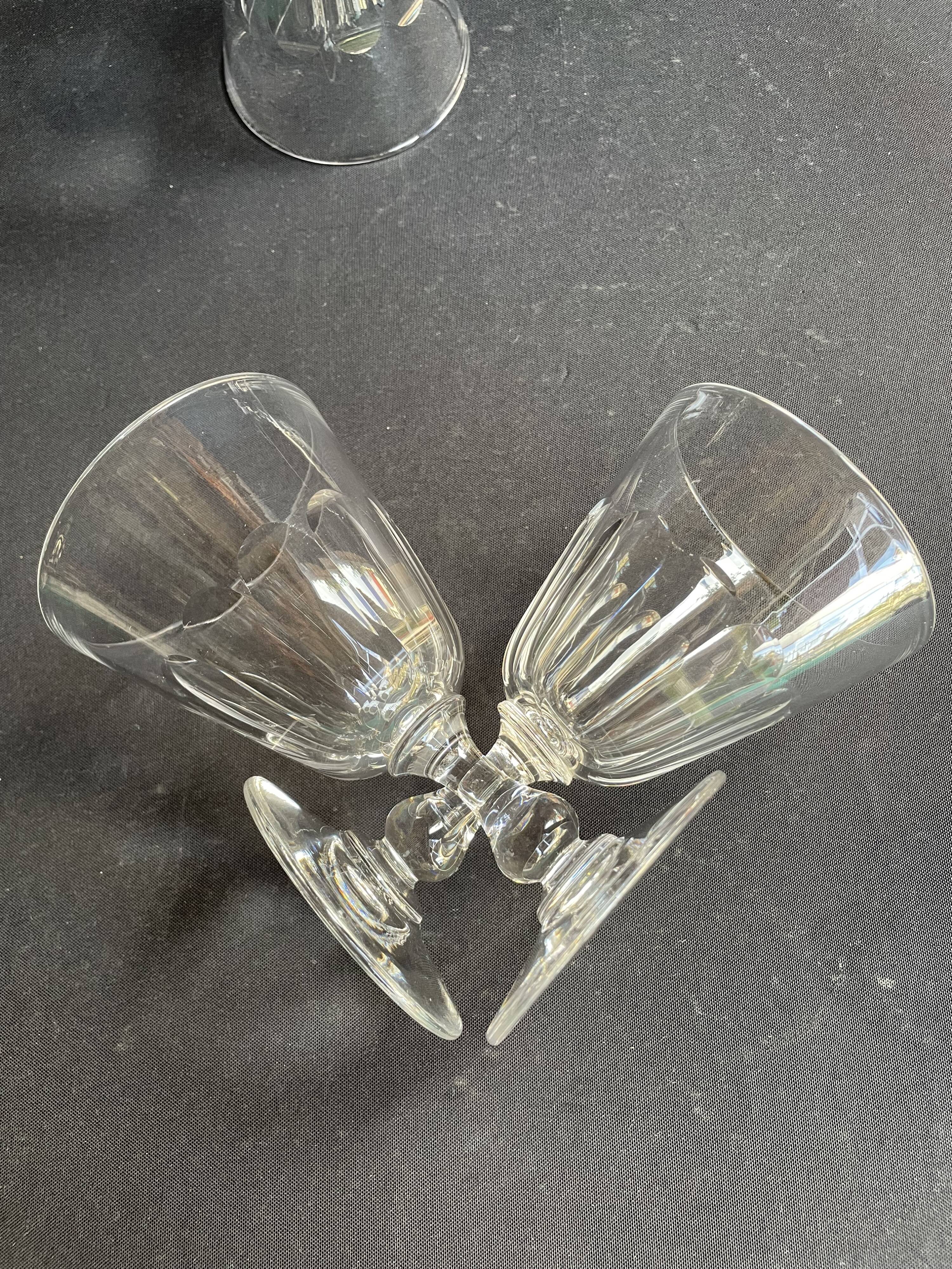 6 Baccarat water glasses