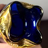 Vase Legras Cobalt gold painting