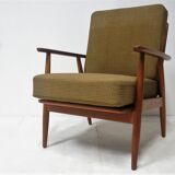 Scandinavian armchair in solid teak