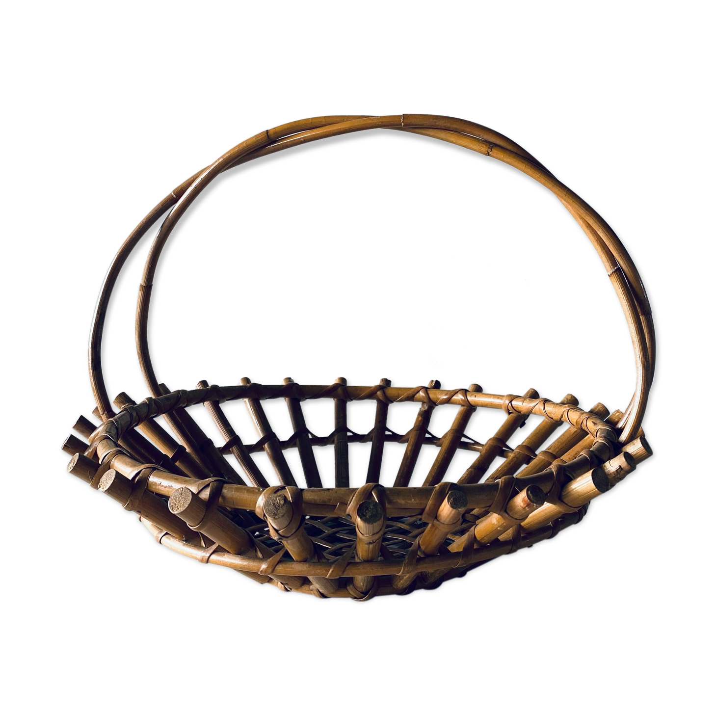 Old rattan basket